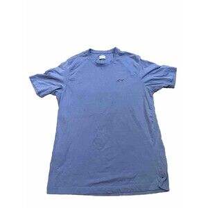 Greg Norman Shirt Men's Large  Solid Blue 100% Cotton